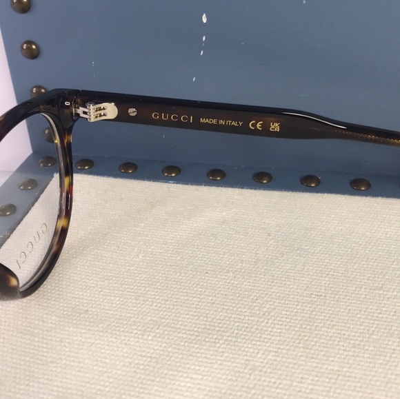 New 💯 Original GUCCI GG0827O 005 HAVANA EYEGLASSES - Picture 13 of 14
